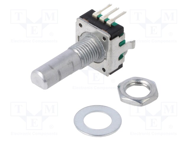 Rotary Encoder, Mechanical, Incremental, 24 PPR, 24 Detents, Vertical, Without Push Switch