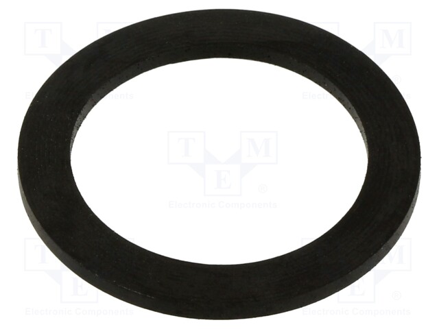 Gasket; NBR rubber; Thk: 1.5mm; Øint: 23.3mm; M25; black