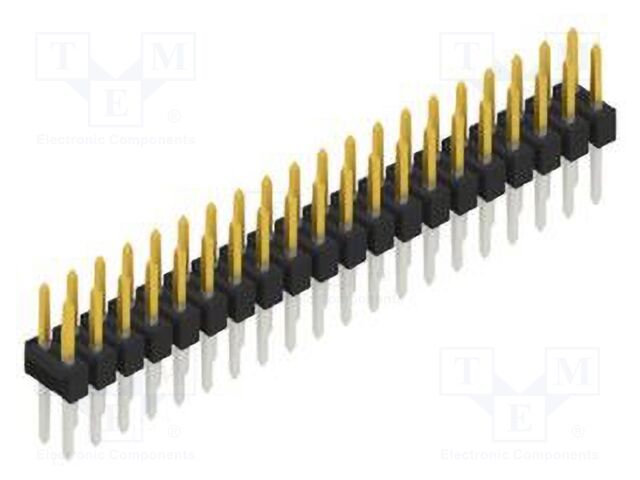 Connector: pin strips; pin header; male; PIN: 40; 2.54mm; THT; 2x20