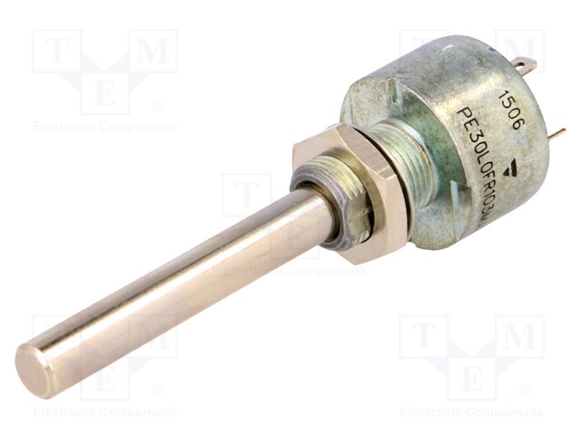 Potentiometer: shaft; single turn; 10kΩ; 3W; ±20%; 6mm; linear; 38mm