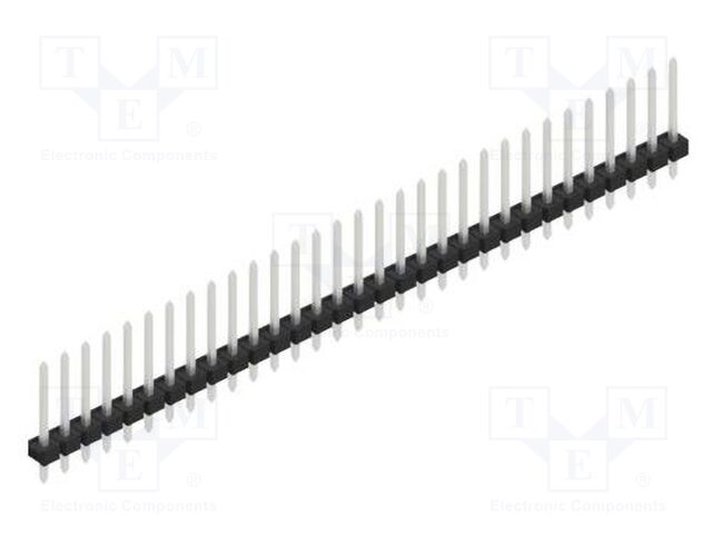 Connector: pin strips; pin header; male; PIN: 31; 2.54mm; THT; 1x31