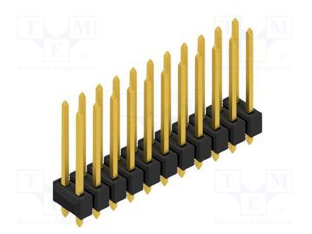 Connector: pin strips; pin header; male; PIN: 22; 2.54mm; THT; 2x11