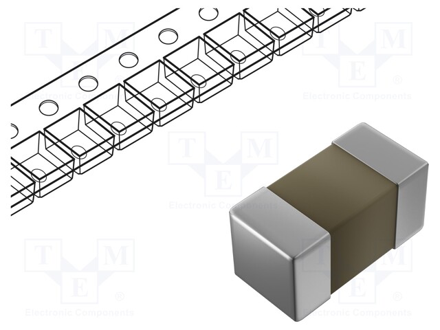 NTC thermistor; 100kΩ; SMD; 0402; 4250K; 100mW