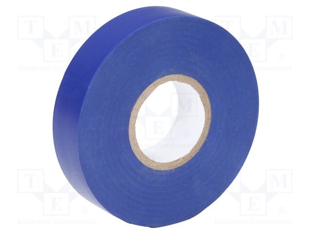 Tape: electrical insulating; W: 19mm; L: 20m; Thk: 0.15mm; blue; IT