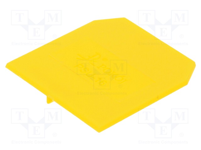 End/partition plate; Application: ZUG-G10; yellow; Width: 1.5mm