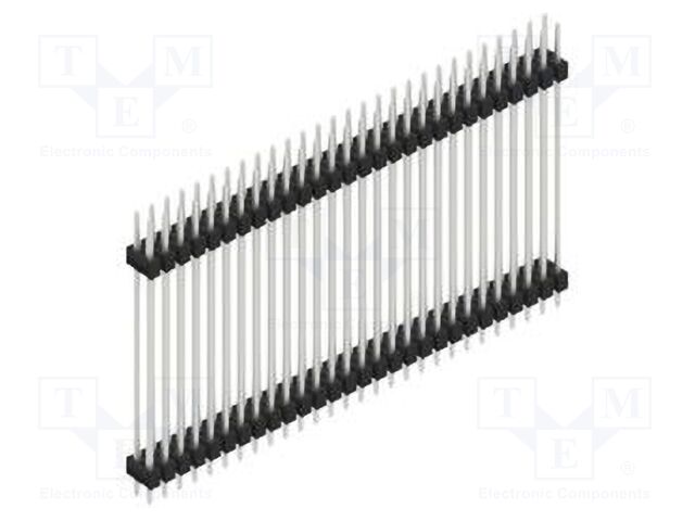 Connector: pin strips; pin header; male; PIN: 56; 2.54mm; THT; 2x28