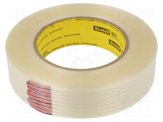 Tape: fixing; W: 30mm; L: 55m; Thk: 0.15mm; synthetic rubber; 3%