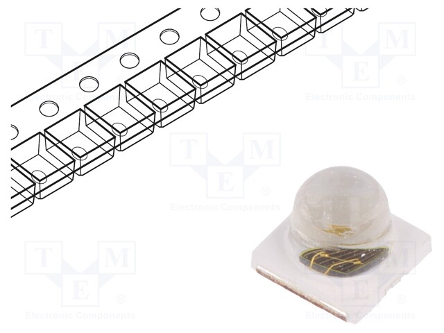 IR transmitter; 3535; 840-870nm; transparent; 590mW; 55°; 700mA