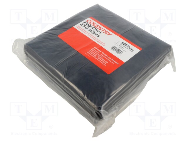 Cleaning cloth: specialist; ESD,dry; polyester,carbon fiber