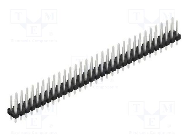 Connector: pin strips; pin header; male; PIN: 62; 2.54mm; THT; 2x31