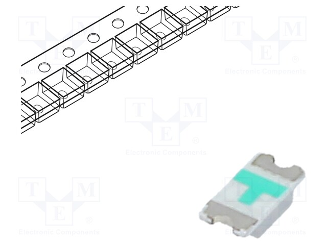 LED; SMD; 1206; orange; 80÷100mcd; 3.2x1.6x0.8mm; 140°; 1.8÷2.6V