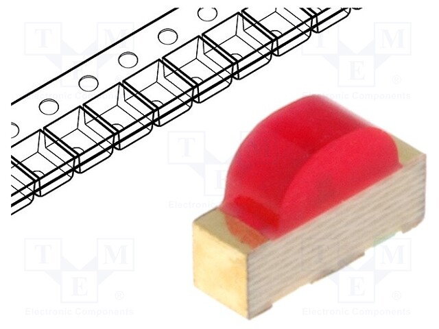 LED; SMD; 1104; red; 5÷12.5mcd; 3x2x1mm; 120°; 2÷2.5V; 20mA; λd: 625nm