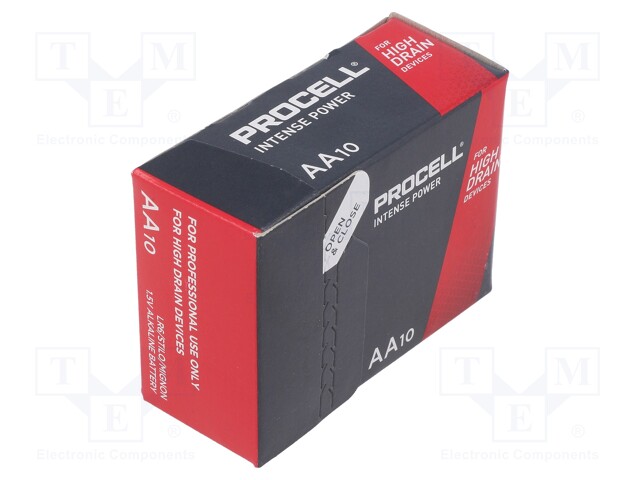 Battery: alkaline; 1.5V; AA; INTENSE; Batt.no: 10; 3112mAh