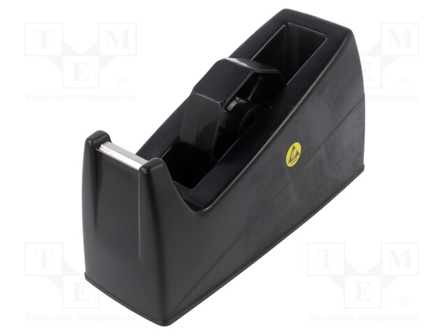 Tape dispensers; ESD; electrically conductive material; black