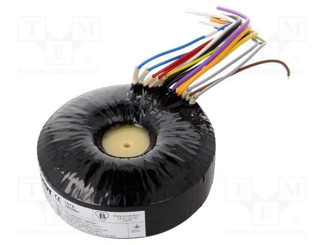 Transformer: toroidal audio; 220VA; 115/115VAC; 270÷270V; 5÷6.3V