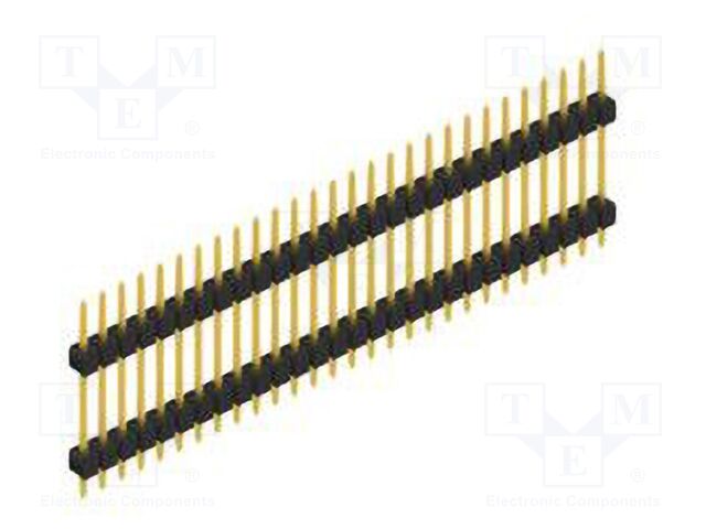 Connector: pin strips; pin header; male; PIN: 28; 2.54mm; THT; 1x28