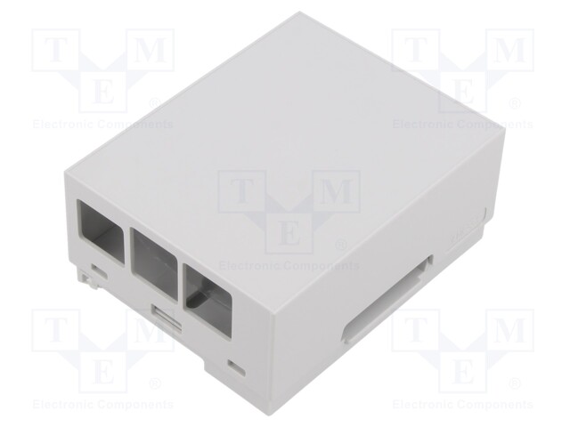 Enclosure: for computer; grey; for DIN rail mounting