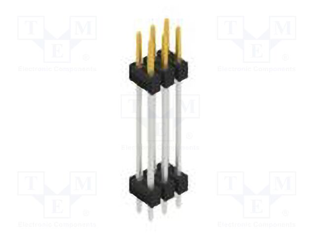 Connector: pin strips; pin header; male; PIN: 6; 2.54mm; THT; 2x3
