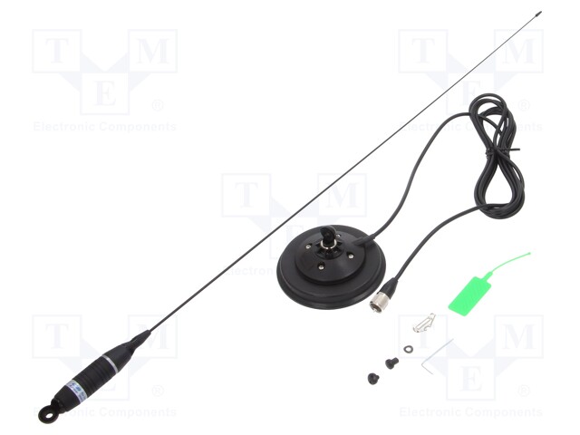 Antenna; CB; Sirio Omega 27; 0.95m; 150W; 50Ω; magnet; Len: 3.6m; UHF