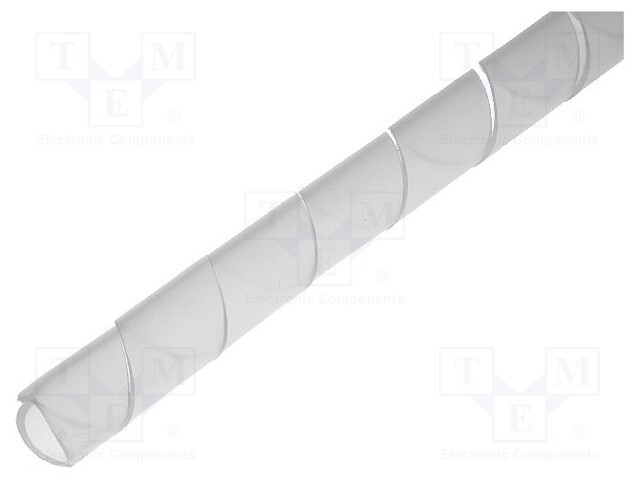 Spiral wrapping; ØBundle : 7.5÷30mm; polyetylene; natural; L: 10m