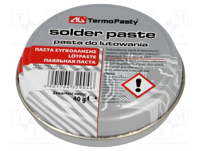 Flux: rosin based; RMA; paste; can; 40g