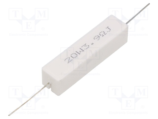 Resistor: wire-wound; cement; THT; 3.9Ω; 20W; ±5%; 13x13x60mm