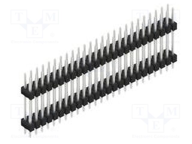 Connector: pin strips; pin header; male; PIN: 50; 2.54mm; THT; 2x25