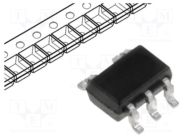 IC: voltage regulator; LDO,fixed; 3.3V; 0.05A; SC70-5; SMD; ±4%