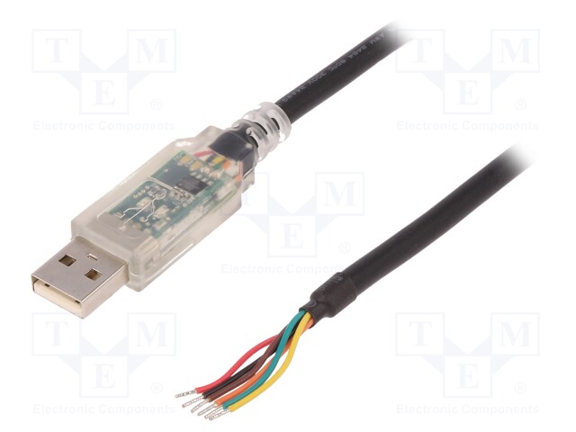 Module: cable integrated; RS485,USB; USB A; V: lead; 5m