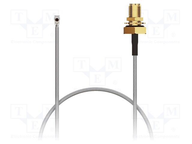 Cable; IPEX MHF 4L LK,RP-SMA female; angled,straight; -40÷85°C