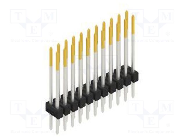 Connector: pin strips; pin header; male; PIN: 22; 2.54mm; THT; 2x11