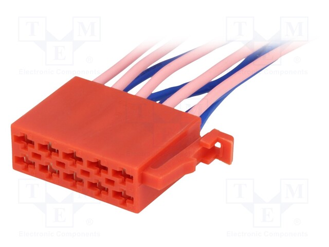 ISO plug,wires; PIN: 10