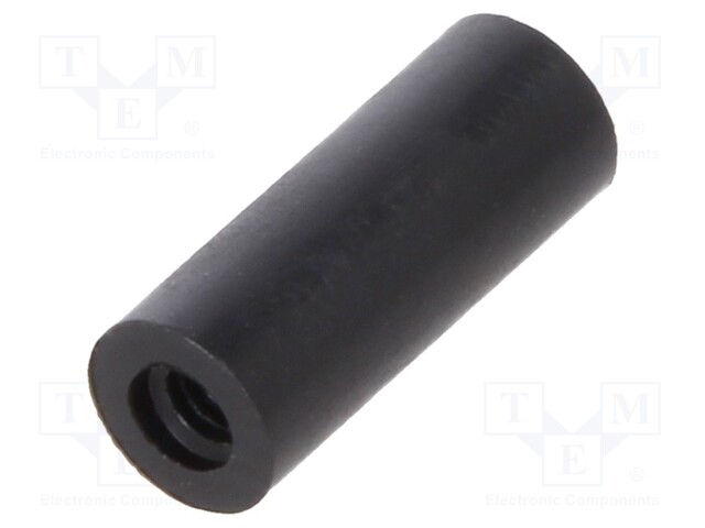 Spacer sleeve; cylindrical; polyamide; M2; L: 10mm; Øout: 4mm