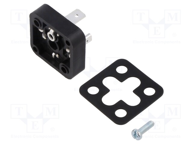 Connector: valve connector; socket; form A; 18mm; male; PIN: 4; mPm