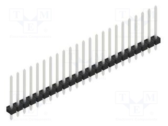 Connector: pin strips; pin header; male; PIN: 23; 2.54mm; THT; 1x23