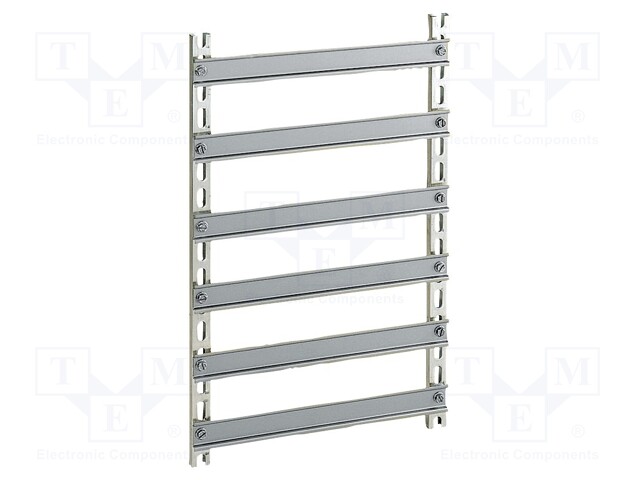 Symmetrical mounting chassis for enclosure; aluminium,steel