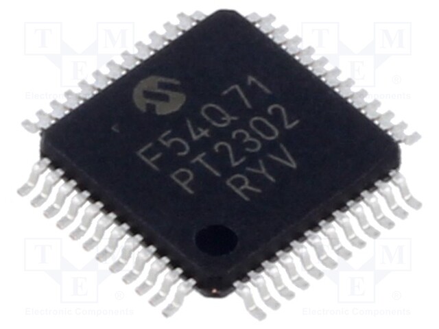 IC: PIC microcontroller; Memory: 16kB; SRAM: 1kB; EEPROM: 256B; SMD