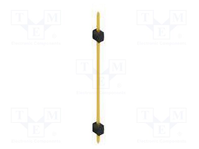 Connector: pin strips; pin header; male; PIN: 1; 2.54mm; THT; 1x1