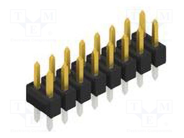 Connector: pin strips; pin header; male; PIN: 16; 2.54mm; THT; 2x8