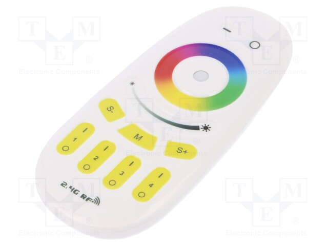 Remote control; RGBW lighting control; Channels: 4; 52x120x20mm