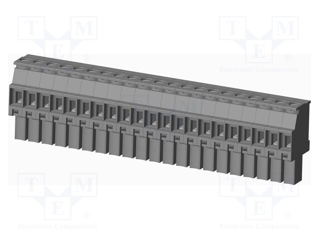Connector: pluggable terminal block; plug; female; angled 90°