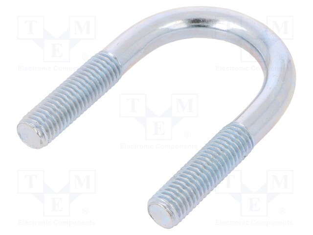 U-bolt; B; steel; zinc; Thread len: 34mm; Int.width: 35mm; H: 71mm