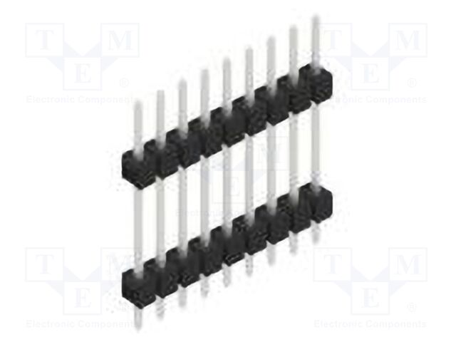 Connector: pin strips; pin header; male; PIN: 9; 2.54mm; THT; 1x9