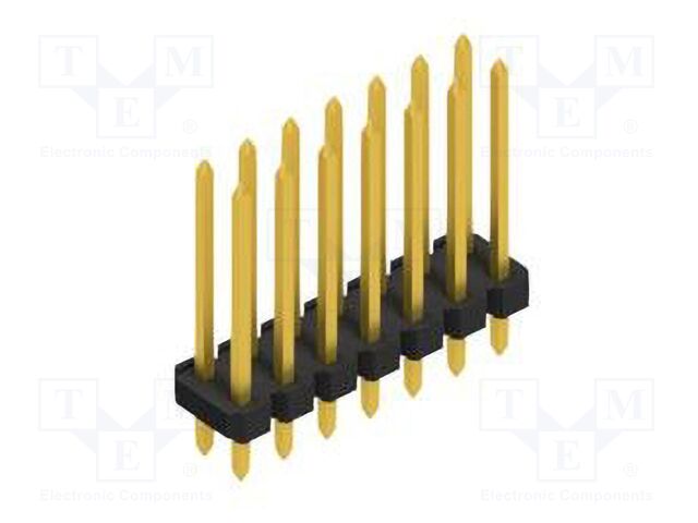 Connector: pin strips; pin header; male; PIN: 14; 2.54mm; THT; 2x7