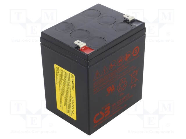 Re-battery: acid-lead; 12V; AGM; maintenance-free; 90x70x101.8mm