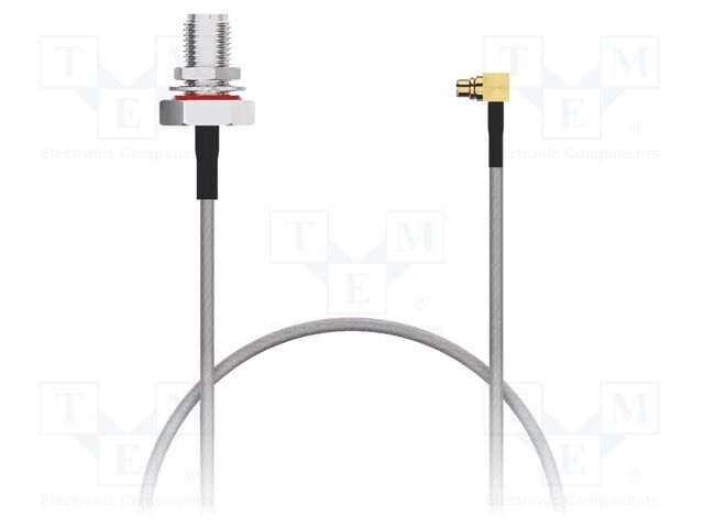 Cable; MMCX male,SMA female; brown; -40÷125°C; 0÷3GHz; 200mm; 50Ω