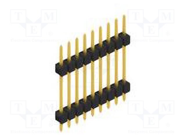 Connector: pin strips; pin header; male; PIN: 9; 2.54mm; THT; 1x9