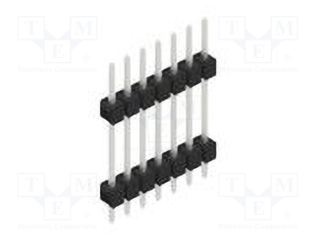 Connector: pin strips; pin header; male; PIN: 7; 2.54mm; THT; 1x7