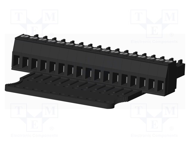Connector: pluggable terminal block; plug; female; straight; 300V