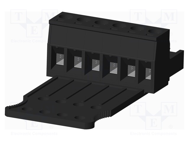 Connector: pluggable terminal block; plug; female; straight; 300V
